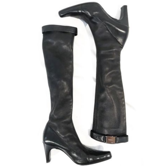 chanel white boots black toe